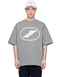 We11done Gray Printed T Shirt