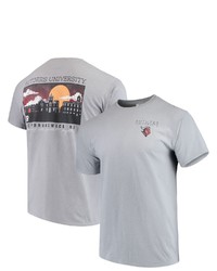 IMAGE ONE Gray Rutgers Scarlet Knights Team Comfort Colors Campus Scenery T Shirt