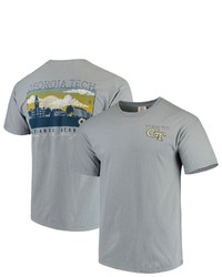 IMAGE ONE Gray Tech Yellow Jackets Team Comfort Colors Campus Scenery T Shirt At Nordstrom