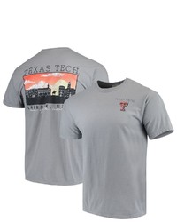 IMAGE ONE Gray Texas Tech Red Raiders Team Comfort Colors Campus Scenery T Shirt At Nordstrom