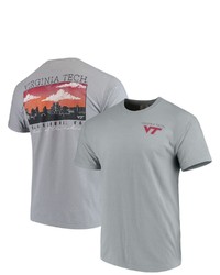 IMAGE ONE Gray Virginia Tech Hokies Team Comfort Colors Campus Scenery T Shirt At Nordstrom