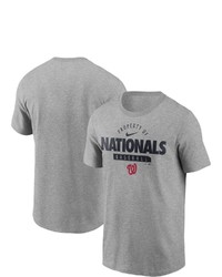 Nike Gray Washington Nationals Primetime Property Of Practice T Shirt At Nordstrom