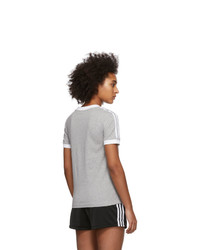 adidas Originals Grey 3 Stripes T Shirt