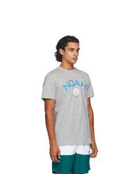 Noah NYC Grey Adidas Originals Edition Shell Logo T Shirt