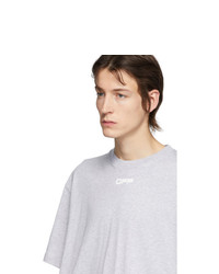Off-White Grey Airport Tape T Shirt