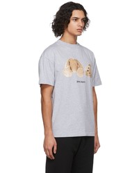 Palm Angels Grey Classic Bear T Shirt