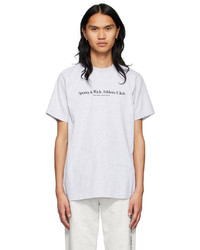 Sporty & Rich Grey Cotton T Shirt