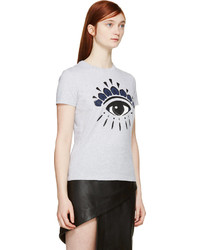 Kenzo Grey Eye Print T Shirt