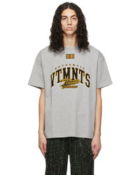 VTMNTS Grey Gold College T Shirt