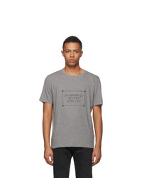 Saint Laurent Grey Im Brutally In Love With You T Shirt