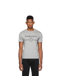 Versace Grey Logo Medusa T Shirt