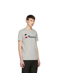 Moncler Grey Maglia Logo T Shirt