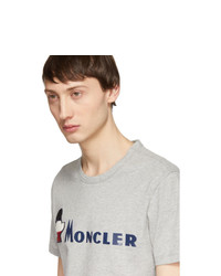Moncler Grey Maglia Logo T Shirt