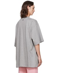 AMI Alexandre Mattiussi Grey Organic Cotton T Shirt