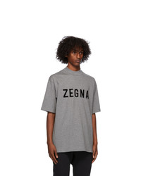 Fear of God Ermenegildo Zegna Grey Oversized Logo T Shirt