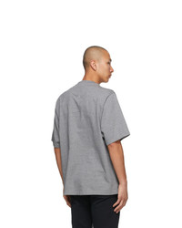 Kenzo Grey Oversized Multicolor Logo T Shirt