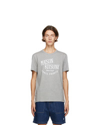 MAISON KITSUNÉ Grey Palais Royal Classic T Shirt