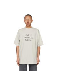 Balenciaga Grey Paris Fashion Week T Shirt