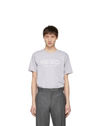 Kenzo Grey Paris Logo T Shirt