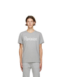 MAISON KITSUNÉ Grey Parisien Classic T Shirt