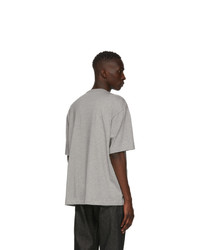 Acne Studios Grey Reflective Patch Motif T Shirt