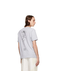 McQ Grey Relaxed Logo Arcadia Ego T Shirt