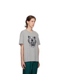 Kenzo Grey Tiger Skate T Shirt