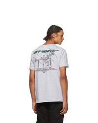 Off-White Grey Trellis Worker T Shirt