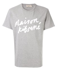 MAISON KITSUNÉ Handwriting Logo T Shirt