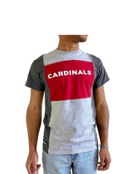 REFRIED APPAREL Heather Gray Arizona Cardinals Sustainable Split T Shirt