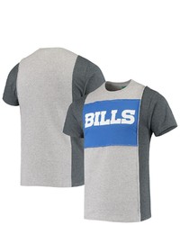REFRIED APPAREL Heather Gray Buffalo Bills Sustainable Split T Shirt