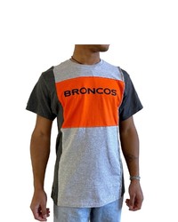 REFRIED APPAREL Heather Gray Denver Broncos Sustainable Split T Shirt