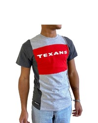 REFRIED APPAREL Heather Gray Houston Texans Sustainable Split T Shirt