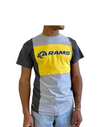 REFRIED APPAREL Heather Gray Los Angeles Rams Sustainable Split T Shirt