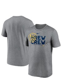 Nike Heathered Charcoal Milwaukee Brewers Local Rep Legend T Shirt In Heather Gray At Nordstrom