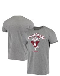 HOMEFIELD Heathered Gray Alabama Crimson Tide Vintage Elephant Tri Blend T Shirt
