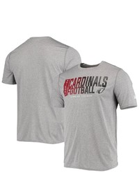 New Era Heathered Gray Arizona Cardinals Combine Authentic Game On T Shirt