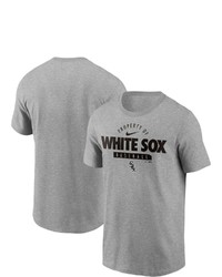 Nike Heathered Gray Chicago White Sox Primetime Property Of Practice T Shirt