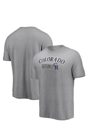 Majestic Heathered Gray Colorado Rockies Open Opportunity T Shirt
