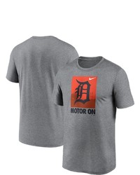 Nike Heathered Gray Detroit Tigers Local Logo Legend T Shirt In Heather Gray At Nordstrom