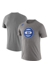 Nike Heathered Gray Duke Blue Devils Basketball Phys Ed Team T Shirt