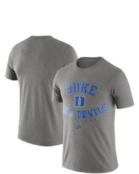 Nike Heathered Gray Duke Blue Devils Retro Basketball T Shirt In Heather Gray At Nordstrom