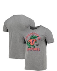 HOMEFIELD Heathered Gray Florida Gators Vintage Fighting Gators Tri Blend T Shirt