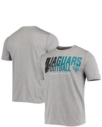 New Era Heathered Gray Jacksonville Jaguars Combine Authentic Game On T Shirt