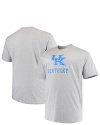 PROFILE Heathered Gray Kentucky Wildcats Big Tall Lockup T Shirt In Royal At Nordstrom