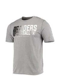 New Era Heathered Gray Las Vegas Raiders Combine Authentic Game On T Shirt