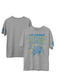 Junk Food Heathered Gray Los Angeles Chargers Marvel T Shirt In Heather Gray At Nordstrom