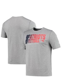 New Era Heathered Gray New England Patriots Combine Authentic Game On T Shirt In Heather Gray At Nordstrom