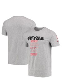 adidas Heathered Gray New Jersey Devils Global Game T Shirt