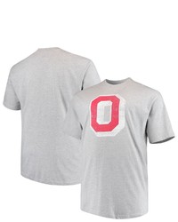 PROFILE Heathered Gray Ohio State Buckeyes Big Tall Vintage Logo T Shirt In Heather Gray At Nordstrom